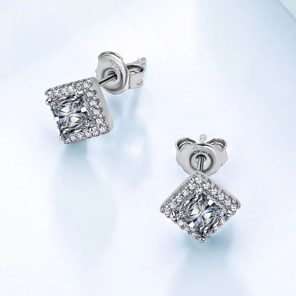 0.5 Carats *2 VVS1 Moissanite Stud Earrings for Women