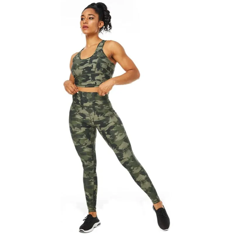 Athena Camo Side Pockets Gym Leggings