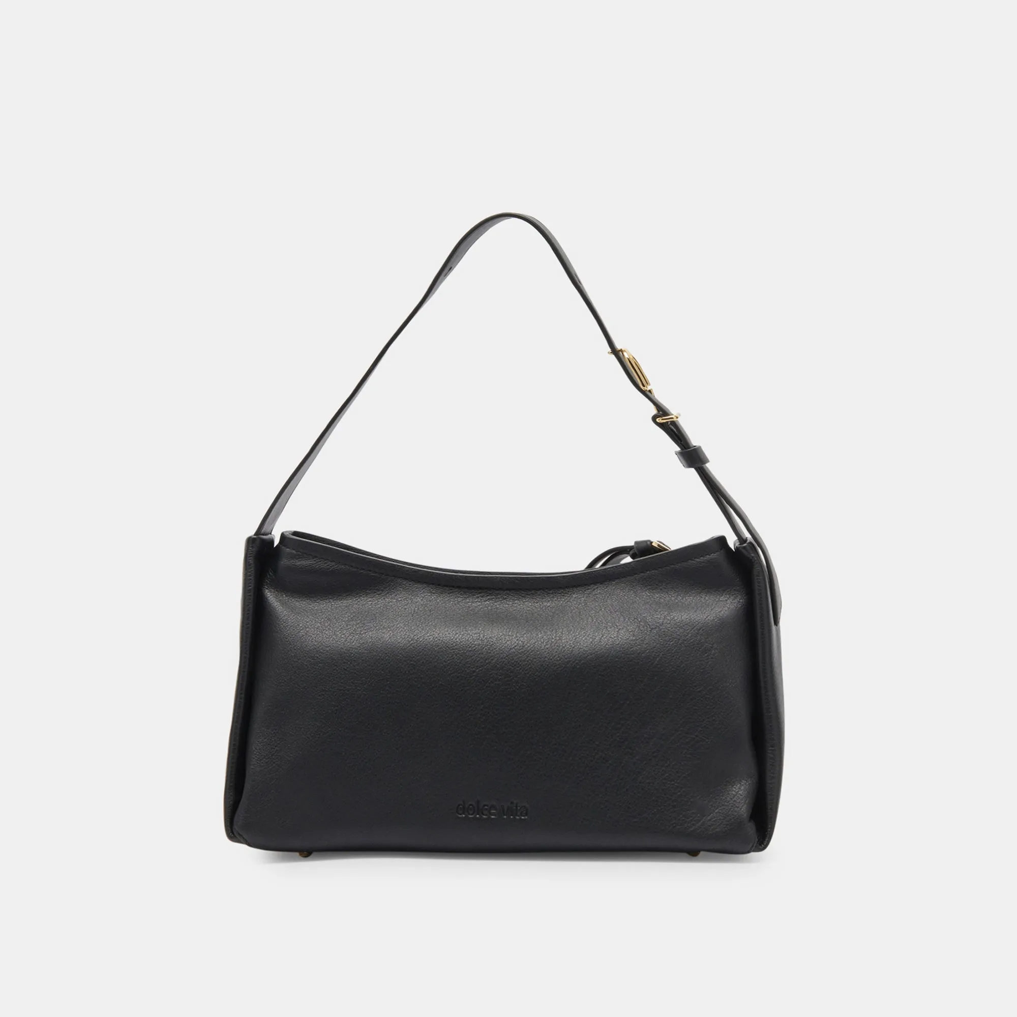 AUDRI SHOULDER BAG BLACK LEATHER