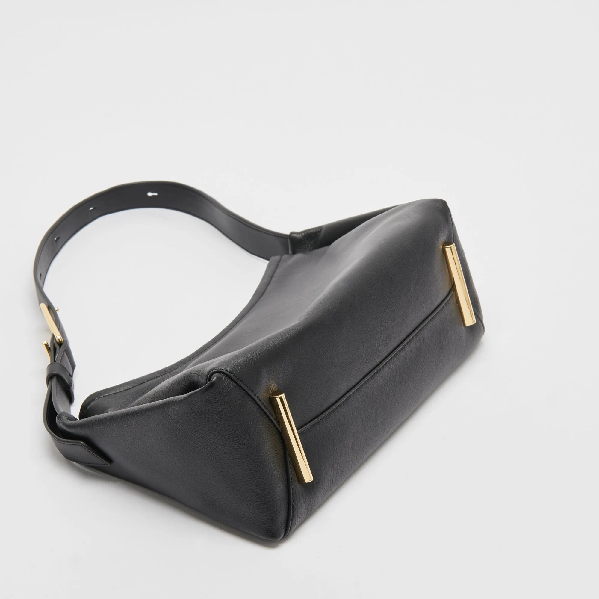 AUDRI SHOULDER BAG BLACK LEATHER