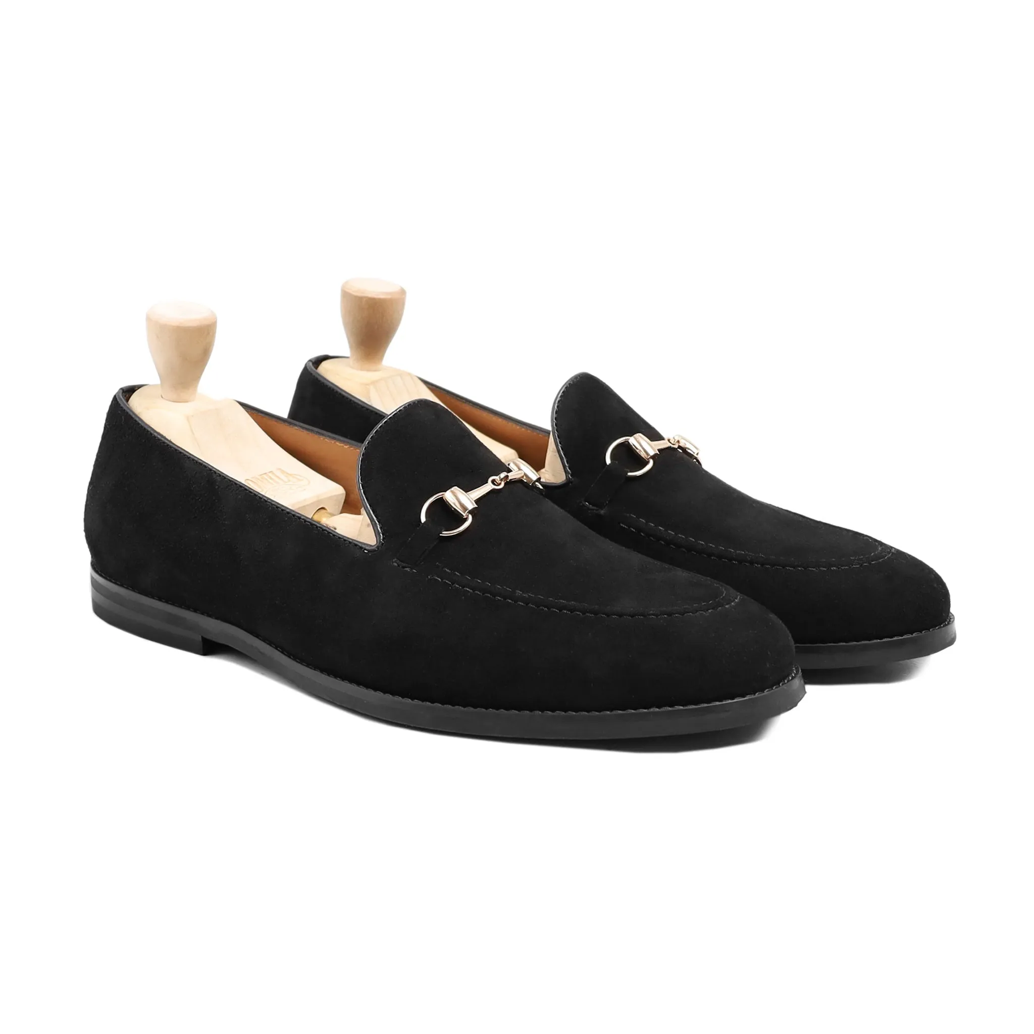 Autry - Men's Black Kid Suede Loafer