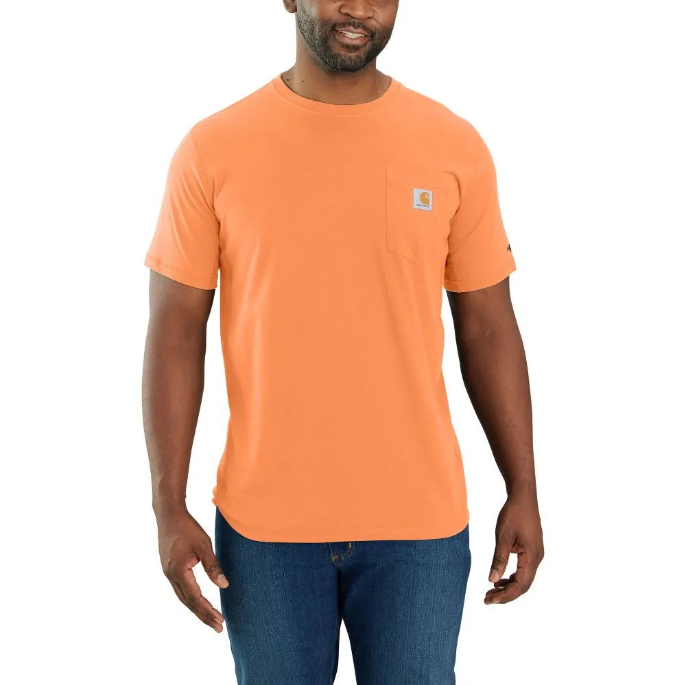 'Carhartt' Men's Force Relaxed Fit Midweight Pocket Tee - Ginger Spice