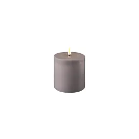 Deluxe LED Candle 10cm x 10cm - Grey