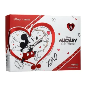 Disney Mickey LOVE Volvik Vivid Golf Balls