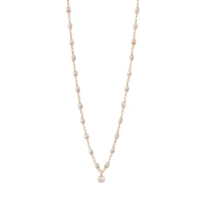 Gigi Supreme Classic 1 Diamond Necklace, Opal, Rose Gold, 16.5"