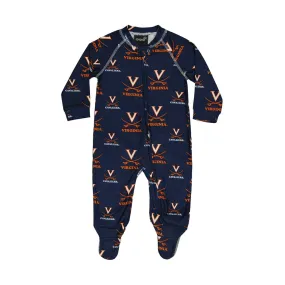 Kids' (Infant) Virginia Cavaliers Raglan Coverall (KZF186Y 80)