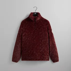 Kith Claremont Shaggy Sherpa Quarter Zip - Magma