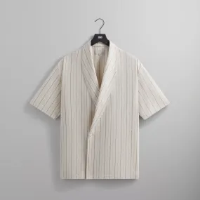 Kith Striped Twill Thompson Crossover Shirt - Sandrift