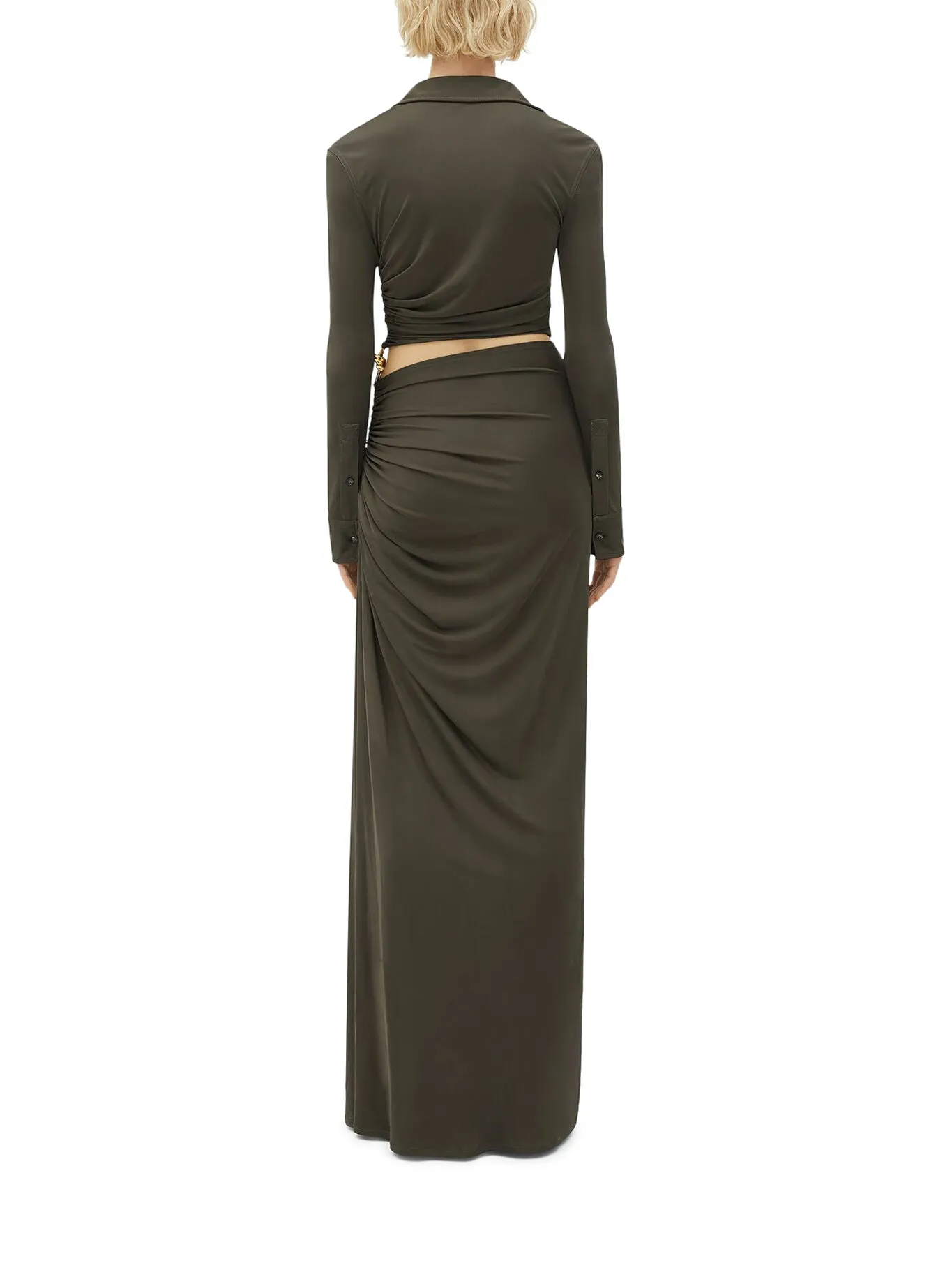 Knot Long Dress In Light Jersey