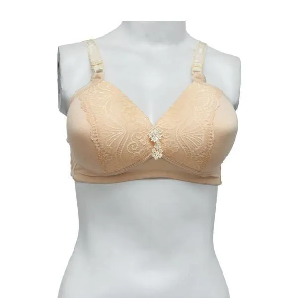 Lace Finished Plus Size Bra