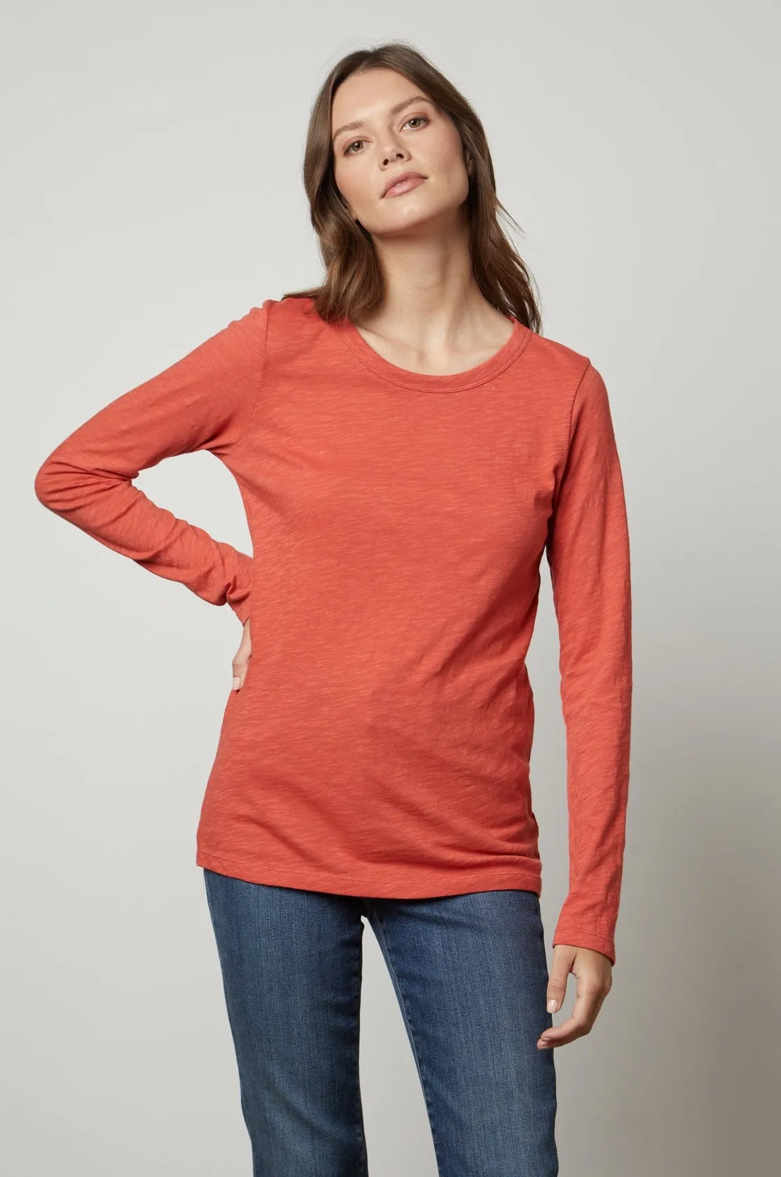 LIZZIE ORIGINAL SLUB LONG SLEEVE TEE