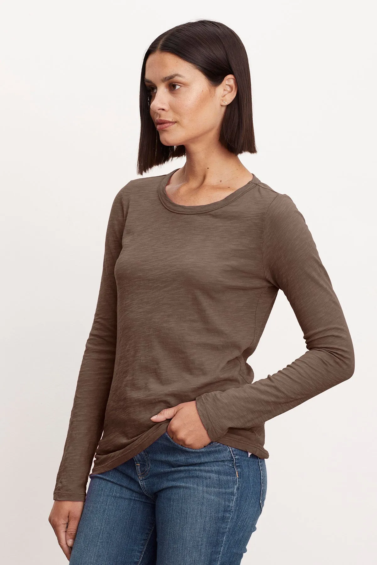 LIZZIE ORIGINAL SLUB LONG SLEEVE TEE