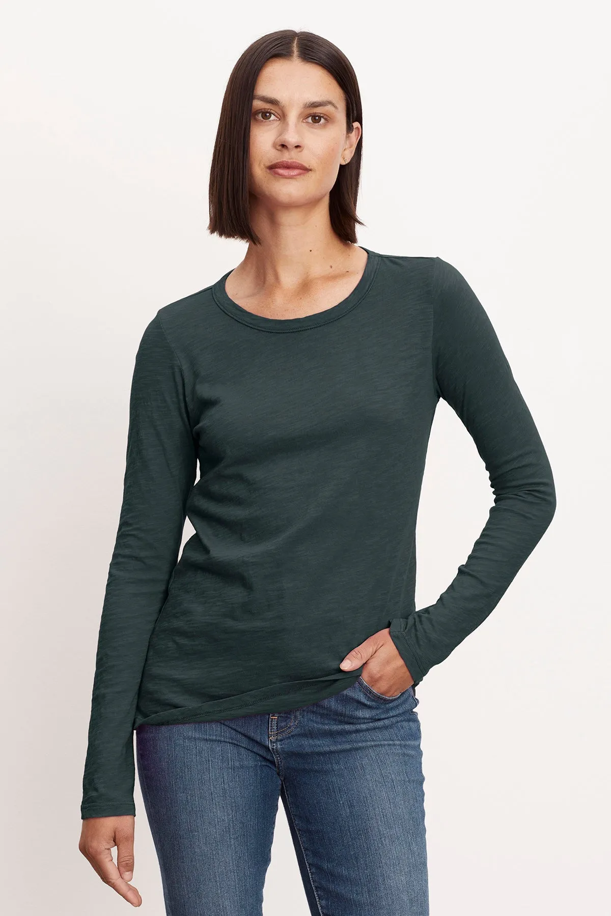 LIZZIE ORIGINAL SLUB LONG SLEEVE TEE