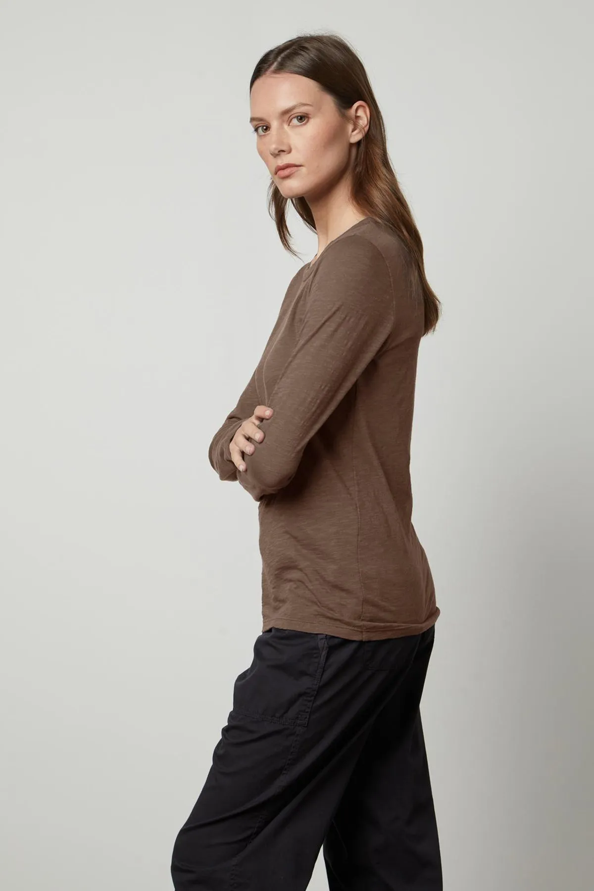 LIZZIE ORIGINAL SLUB LONG SLEEVE TEE