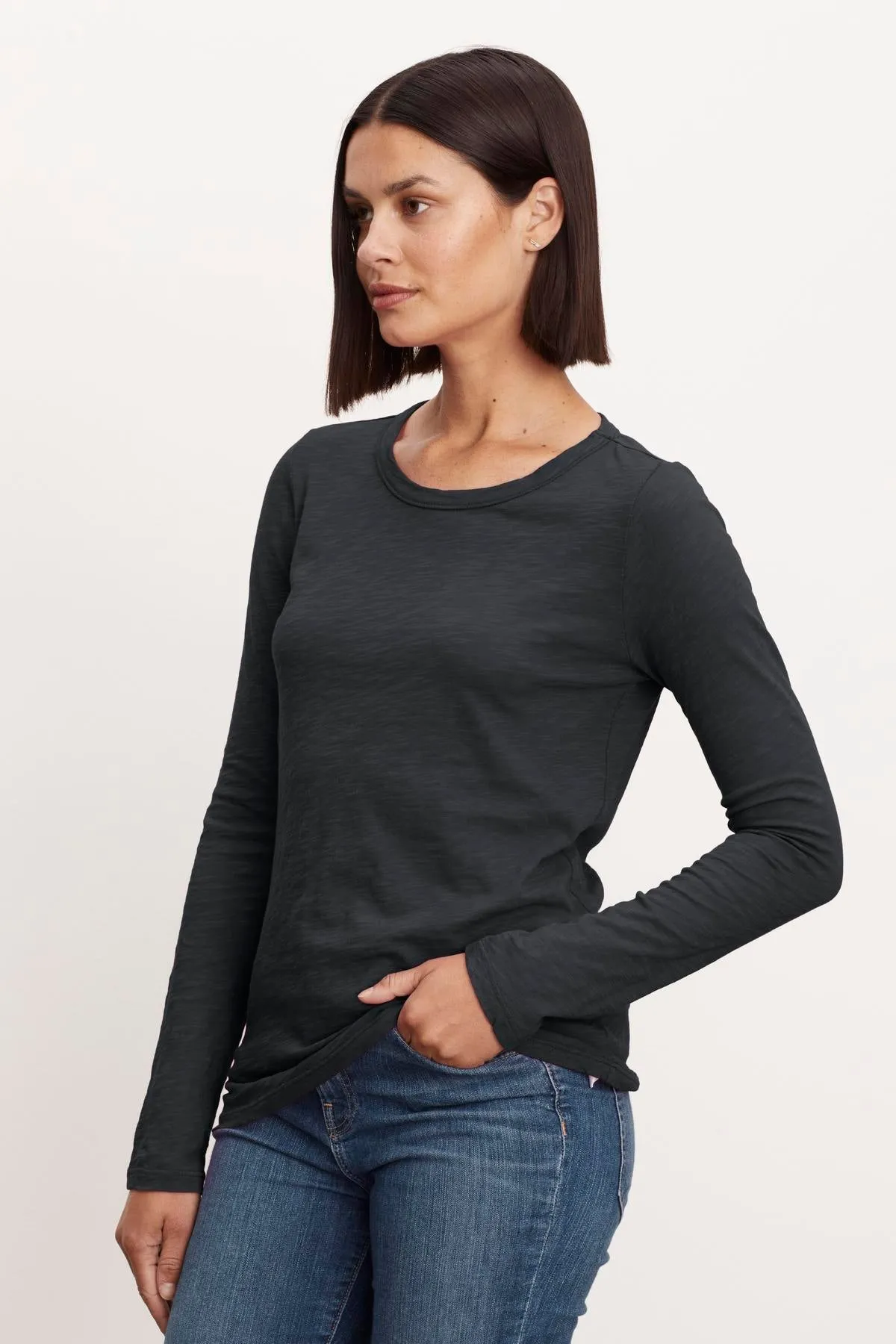 LIZZIE ORIGINAL SLUB LONG SLEEVE TEE