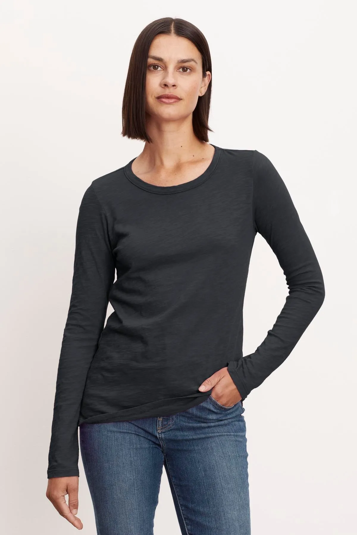 LIZZIE ORIGINAL SLUB LONG SLEEVE TEE