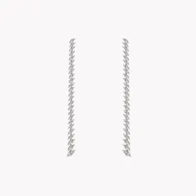 Marquise Slant Drop Earrings