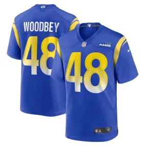 Men's Nike Jaiden Woodbey Royal Los Angeles Rams Home Game Jersey