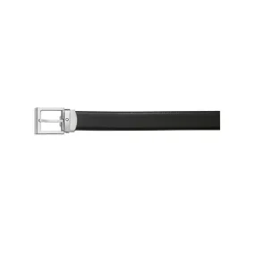 Montblanc Belts, Classic Lines, Square Shiny Palladium-Coated Pin Buckle