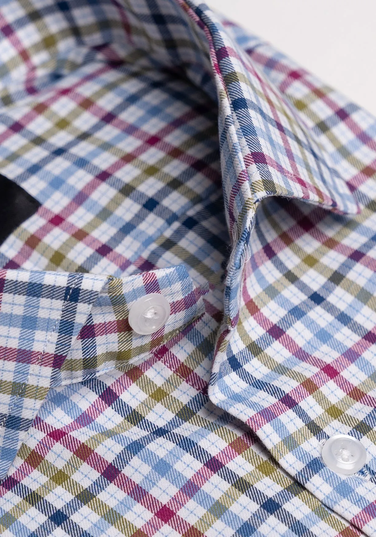 Multi Color Gingham Performance Stretch Shirt - Wrinkle Resistant