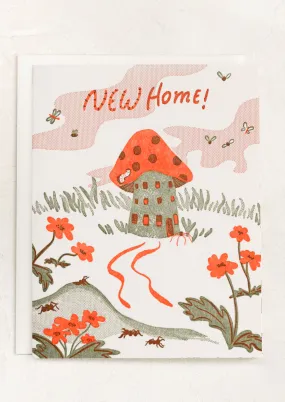 Mushroom New Home Card