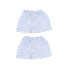 Seersucker Shorts - Baby Blue