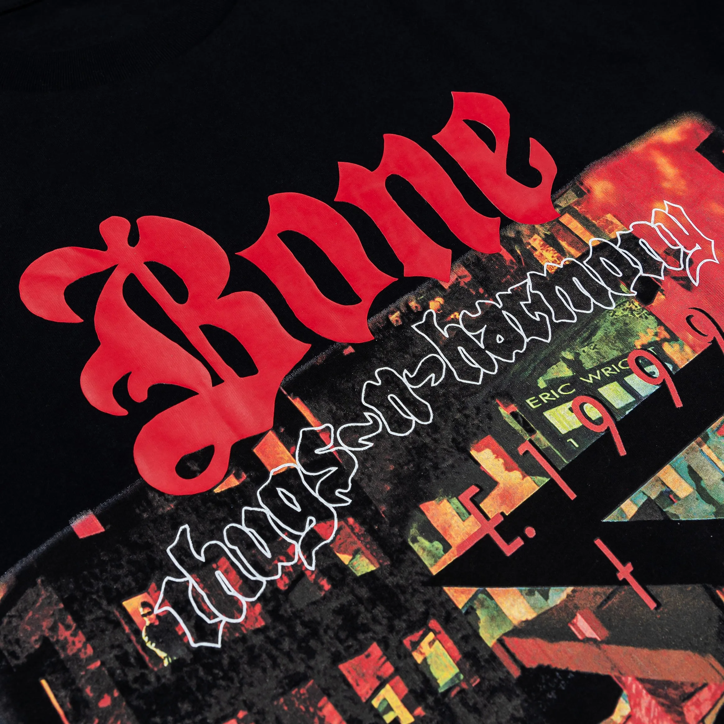 SP x Bone Thugs N Harmony Cover Art Mens Short Sleeve Shirt (Black/Red)