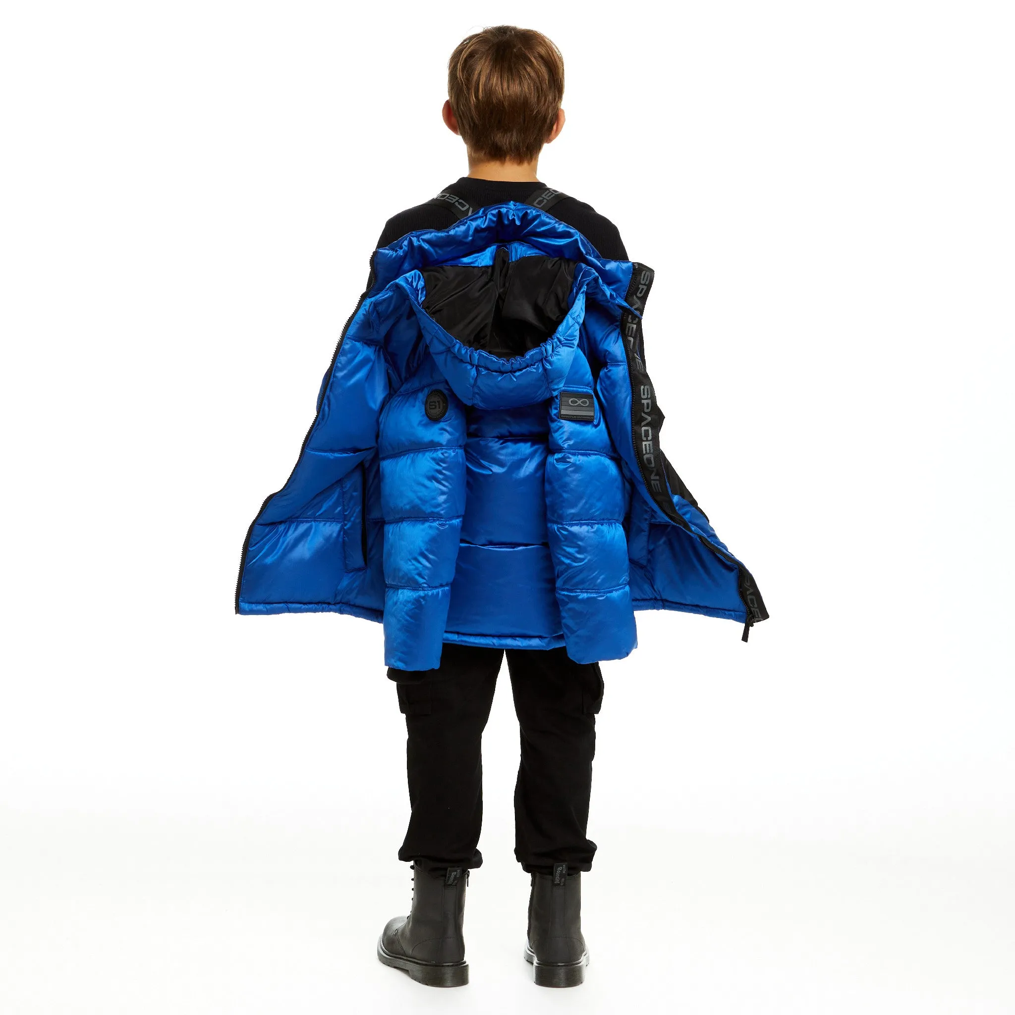 SPACEONE x Andy & Evan | Galactic Puffer Jacket | Astronaut Blue