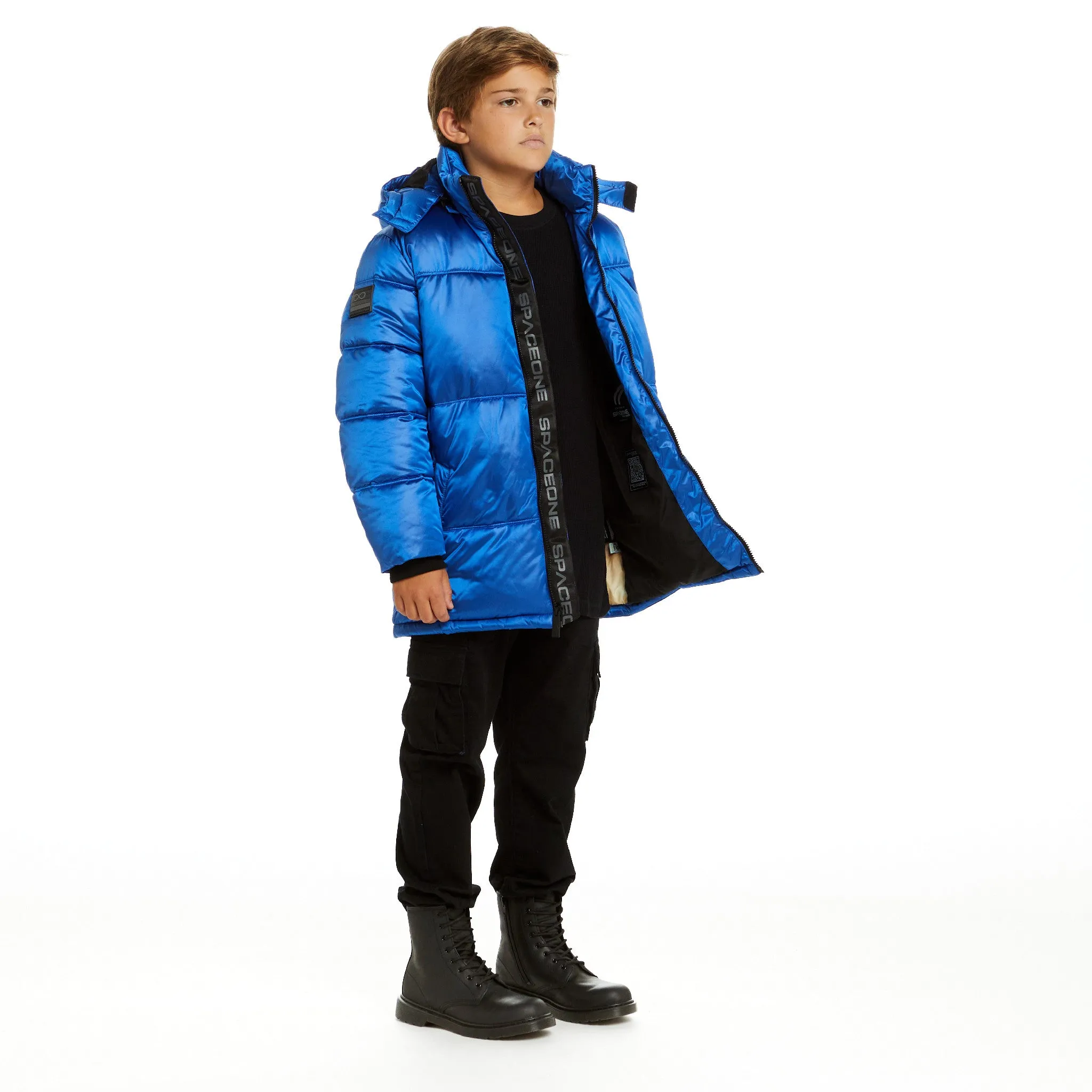 SPACEONE x Andy & Evan | Galactic Puffer Jacket | Astronaut Blue