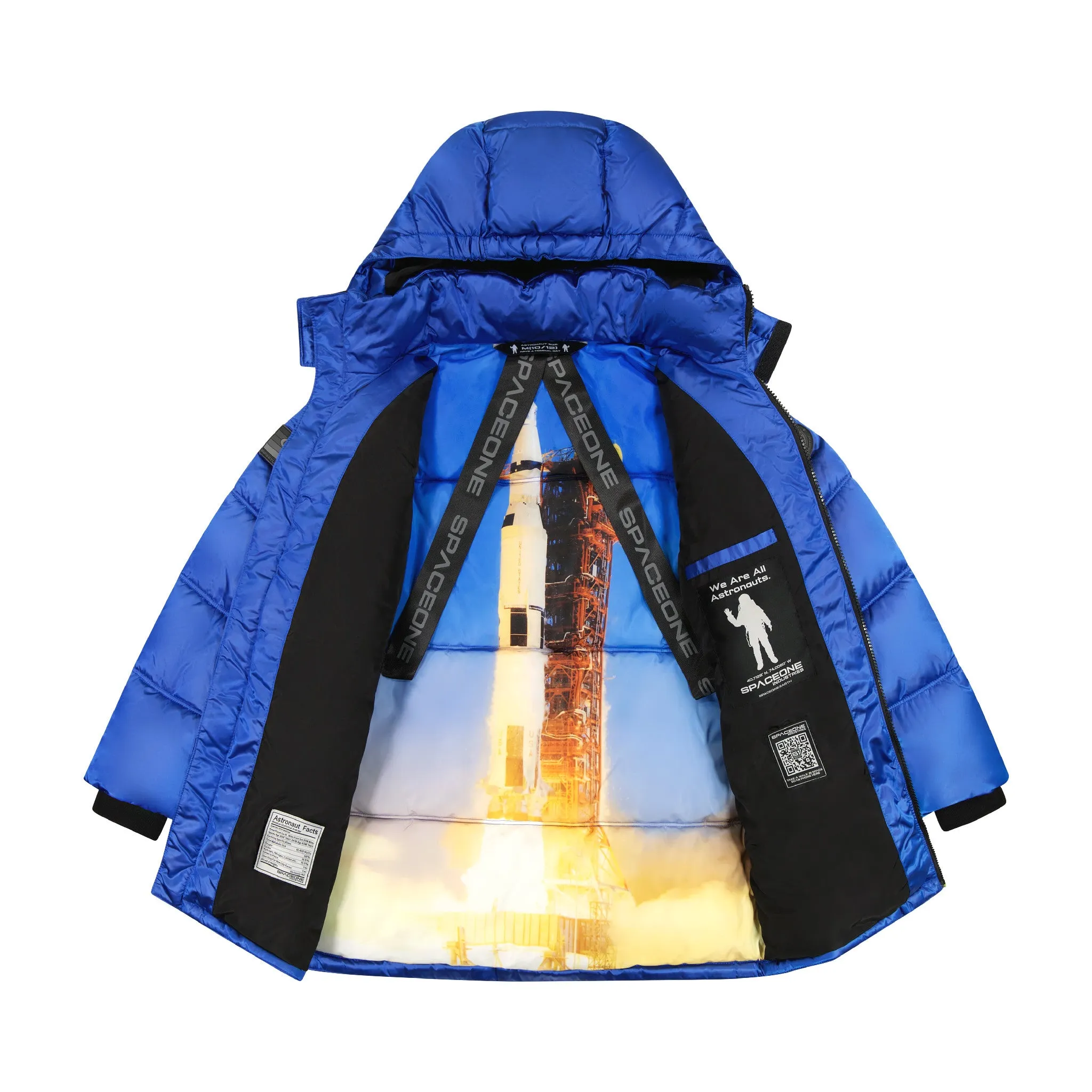 SPACEONE x Andy & Evan | Galactic Puffer Jacket | Astronaut Blue