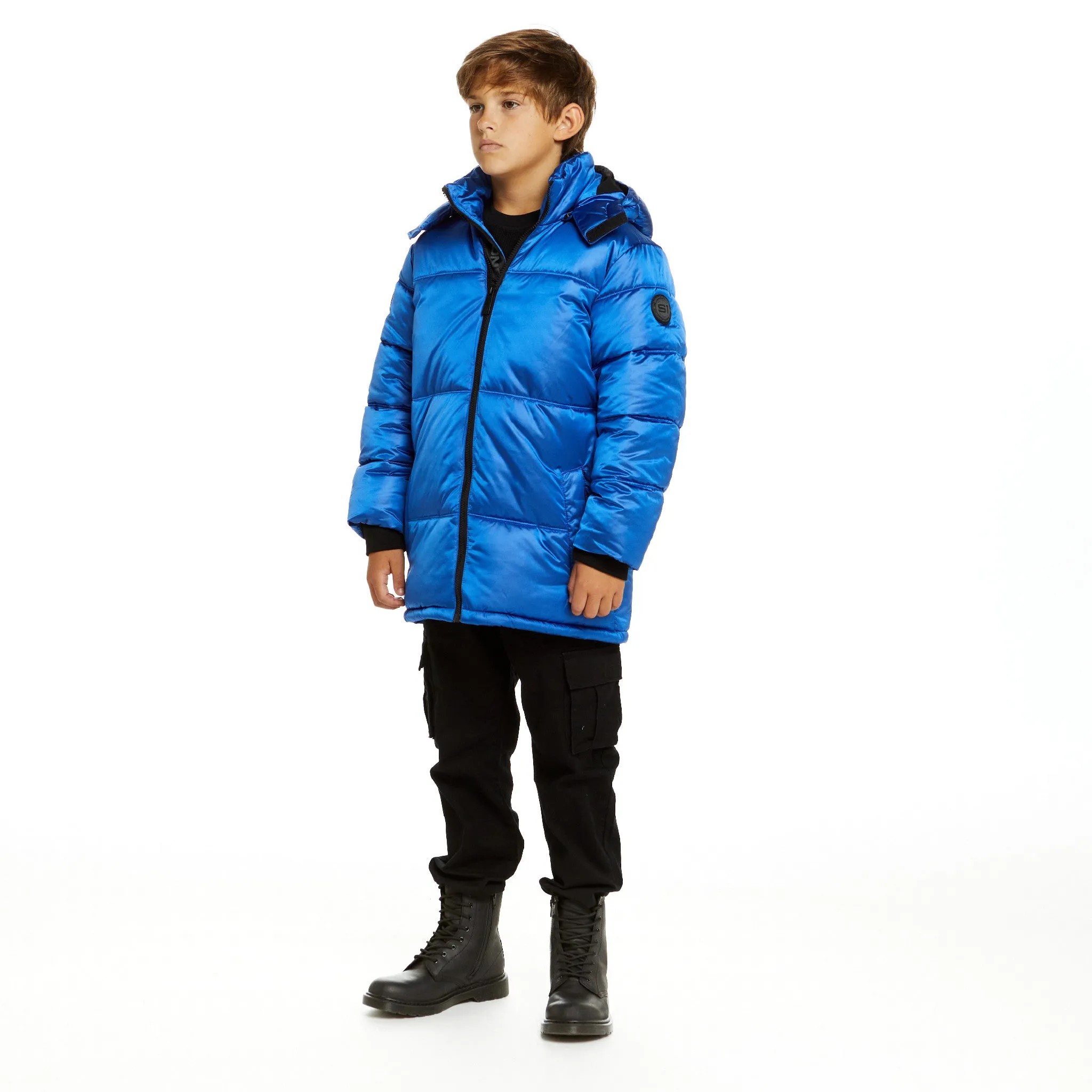 SPACEONE x Andy & Evan | Galactic Puffer Jacket | Astronaut Blue