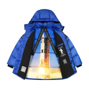 SPACEONE x Andy & Evan | Galactic Puffer Jacket | Astronaut Blue