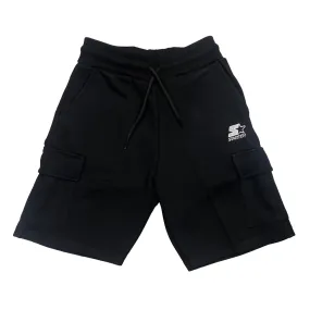 Starter sports shorts with big pockets for boys. Black colour