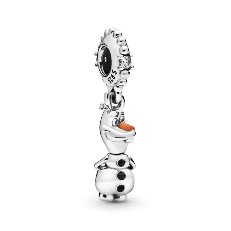 Sterling Sparkling Silver Bead Charm For Women & Girls