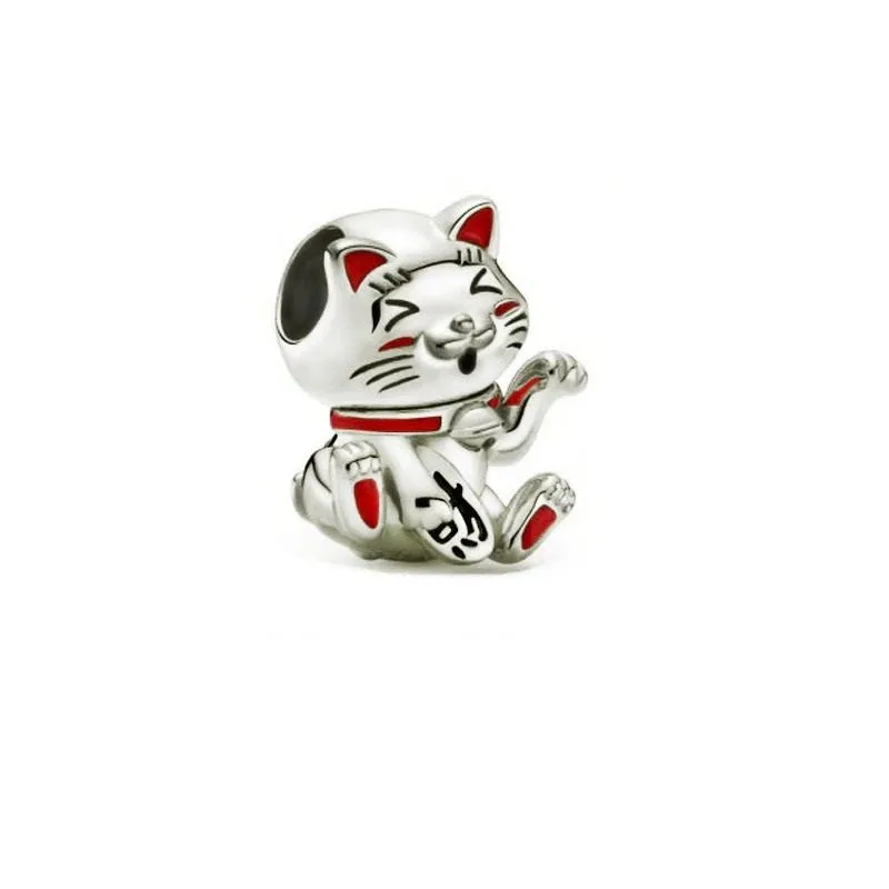 Sterling Sparkling Silver Bead Charm For Women & Girls