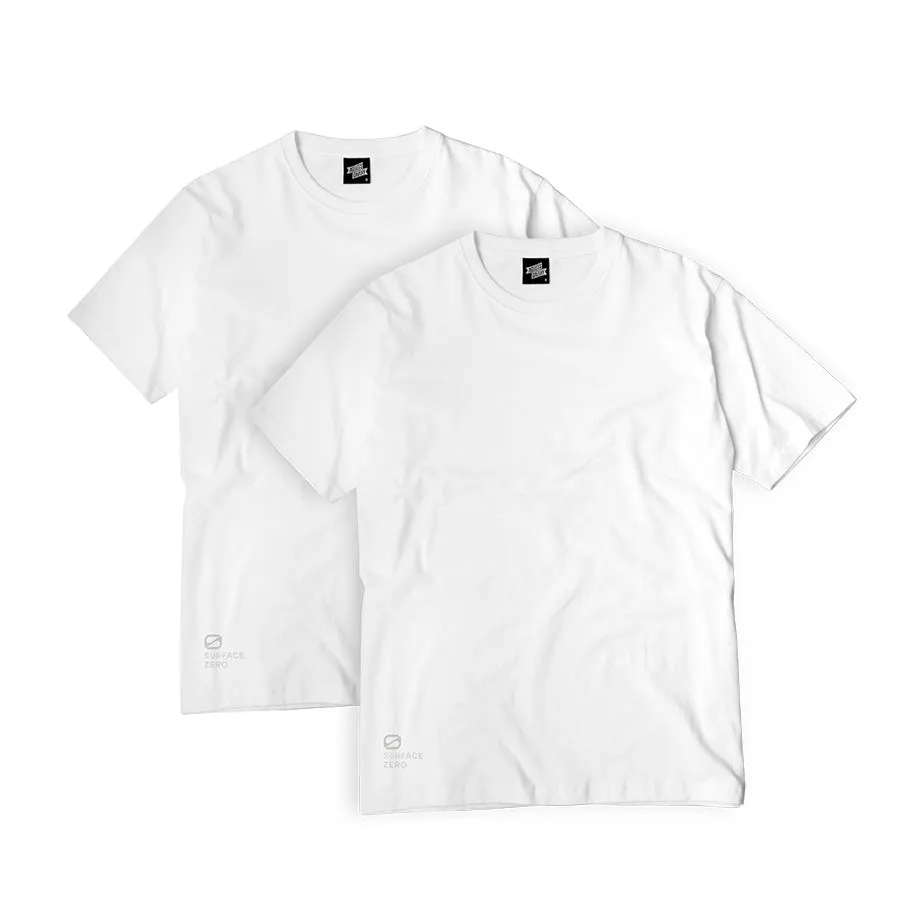 Surface Zero T-shirt (Pack of 2) - White