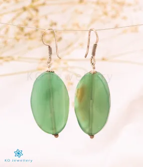 The Green Onyx Silver Gemstone Earring