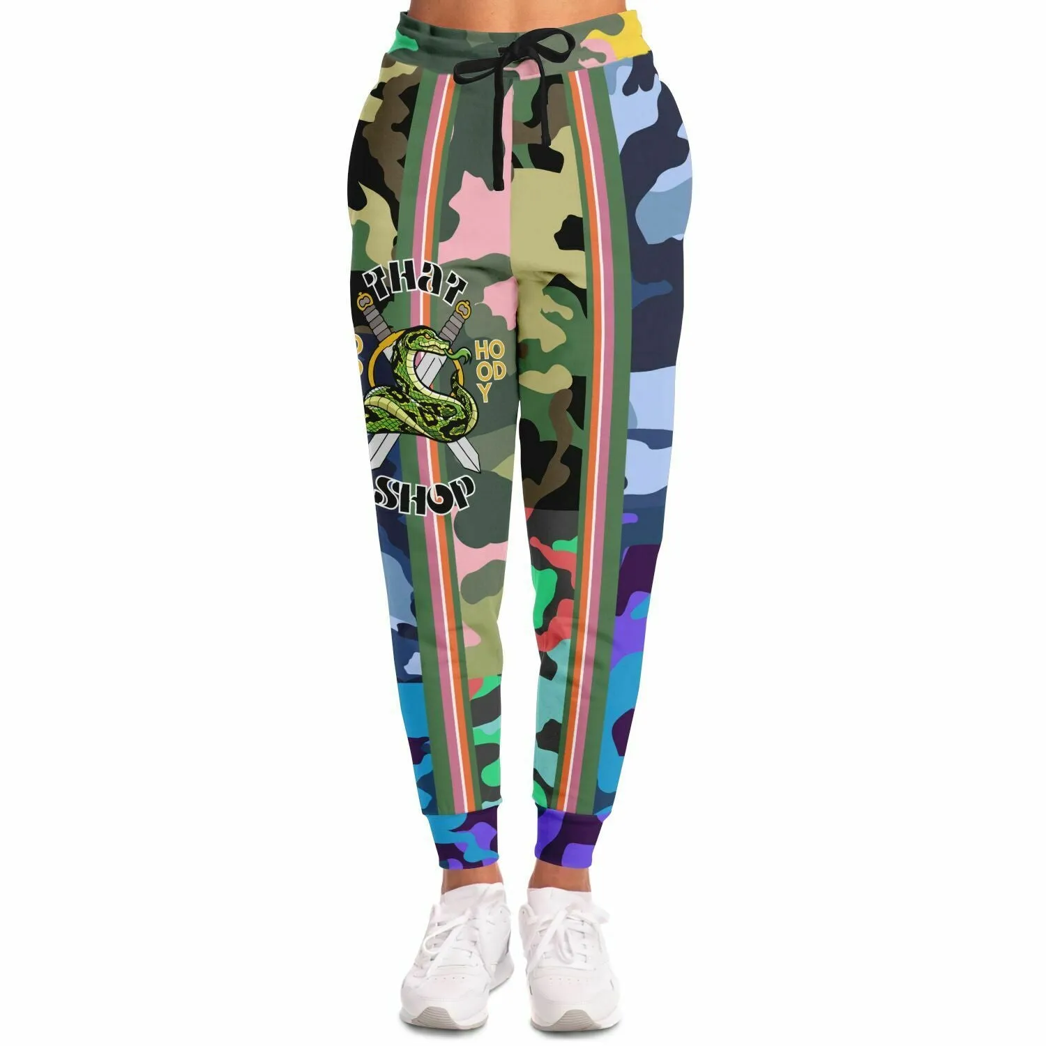 THS Snake Bite Patchwork Camo Stretch Poly Eco-Poly Joggers