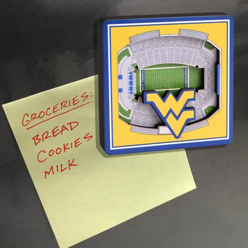 WEST VIRGINIA UNIVERSITY 3D STADIUMVIEW MAGNET