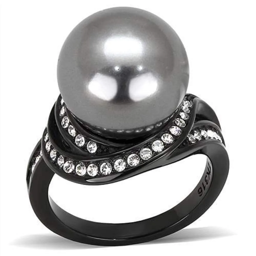 WildKlass Stainless Steel Ring IP Women Synthetic Gray