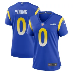 Women's Nike Byron Young Royal Los Angeles Rams Home Game Jersey